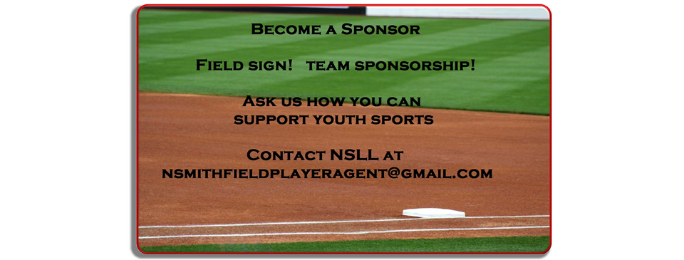 Help support NSLL Baseball and Softball. Become a Sponsor today!